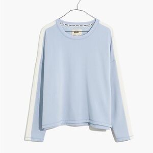 Madewell Blue and White Long Sleeve Top